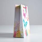 Пакет подарочный ламинированный вертикальный, упаковка, «Бабочки», 18 х 23 х 8 см - Фото 2