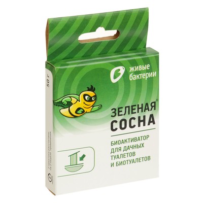 Биоактиватор для дачных туалетов и выгребных ям "Зеленая Сосна", уп., 2 дозы, 50 г