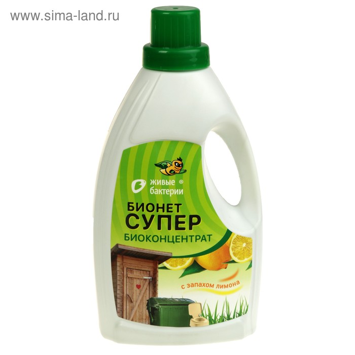 Средство для всех видов туалетов, мусорных баков Биоконцентрат Бионет Супер, 950 мл - Фото 1