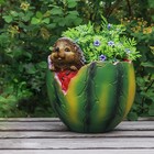 Фигурное кашпо для цветов «Арбуз», 14×17 см, полистоун - Фото 2