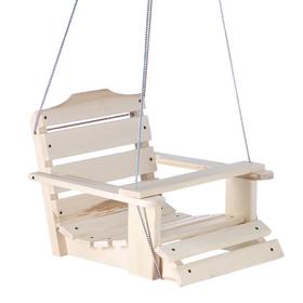 Кресло деревянное подвесное, сиденье 50×50см