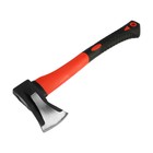 Колун кованый ТУНДРА, клиновидная форма, фиберглассовое 3К топорище 43 см, 1 кг - Фото 5