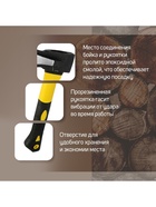 Колун кованый ТУНДРА, клиновидная форма, фиберглассовое 3К топорище 80 см, 2 кг - Фото 4