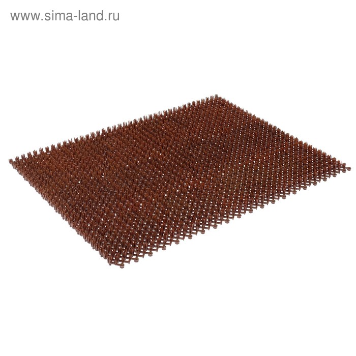 Коврик пластмассовый 40х53 см "Gräs" цвет коричневый - Фото 1