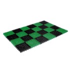 Коврик придверный пластмассовый «Gräs», 56×84 см, цвет черно-зеленый - фото 8632805