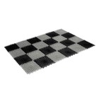 Коврик придверный пластмассовый «Gräs», 56×84 см, цвет черно-серый - фото 8632810