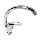 Смеситель для кухни Accoona A4040, однорычажный, с гайкой, силумин, хром - Фото 1