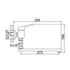 Cмеситель для ванны Accoona A7051, однорычажный, латунь, хром - Фото 7