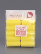 Бигуди с фиксатором, d=2.5 см, 5.7 см, 10 шт., цвет жёлтый - Фото 5