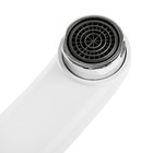 Смеситель для кухни Accoona A4266G, однорычажный, средний излив, с гайкой, силумин, белый - Фото 2