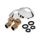 Смеситель для ванны Accoona A7167G, однорычажный, излив 300 мм, силумин, белый - Фото 6