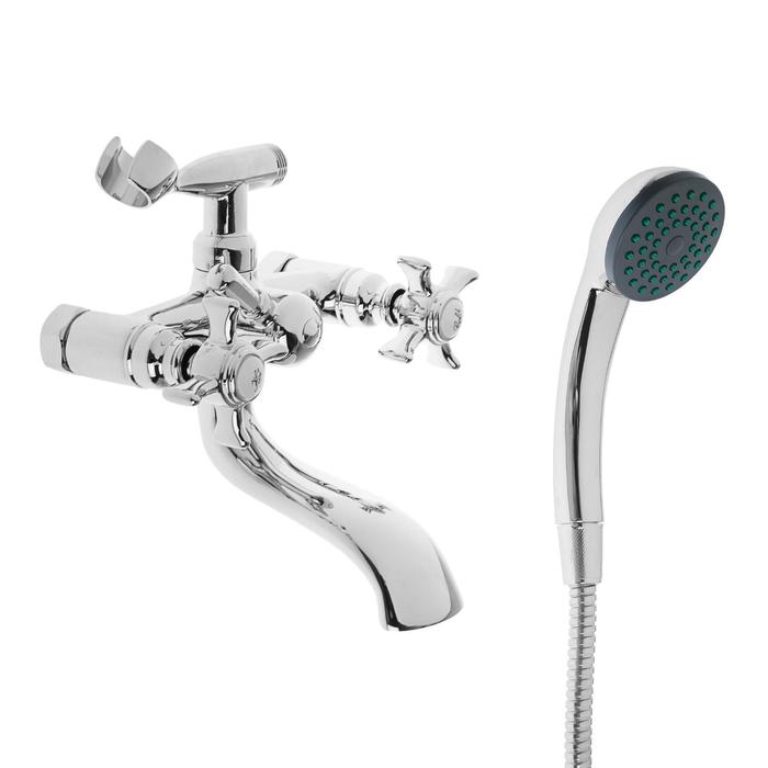 Смеситель для ванны Accoona A6070, двухвентильный, латунь, хром - Фото 1