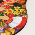 Доска разделочная сувенирная Дарим Красиво «Матрёшка. Любимой маме», 15×23 см, дерево, разноцветная - Фото 3