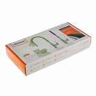 Смеситель для кухни Accoona A9890T, однорычажный, с силиконовым изливом, серый/хром - Фото 5