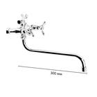 Cмеситель для ванны Accoona A7379, двухвентильный, латунь, хром - фото 20785974