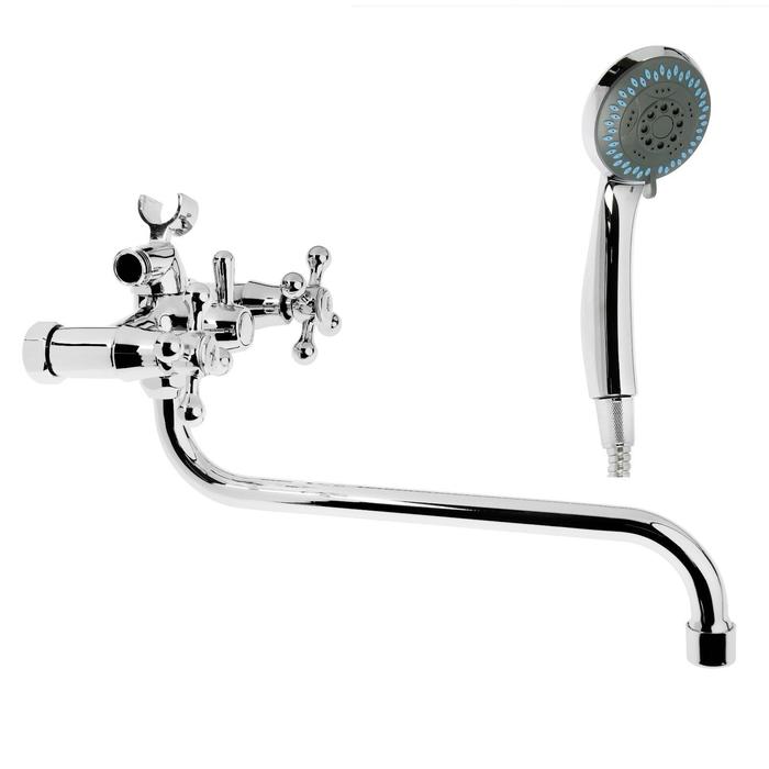 Смеситель для ванны Accoona A7576, двухвентильный, латунь, хром - Фото 1