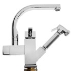 Смеситель для кухни Accoona A4491, с гигиеническим душем, латунь, хром - Фото 3