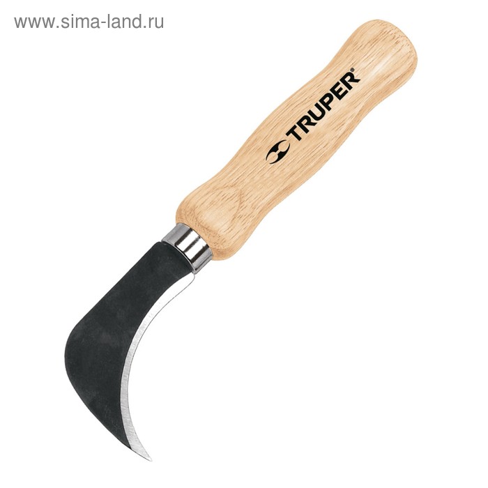 Нож для линолеума TRUPER NL-8, 19 см, деревянная ручка, лезвие - высокоуглеродистая сталь - Фото 1