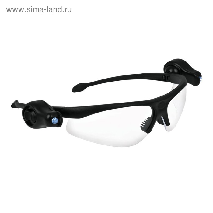 Защитные очки с led подсветкой TRUPER LELED-2, поликарбонат, УФ защита, защита от царапин - Фото 1