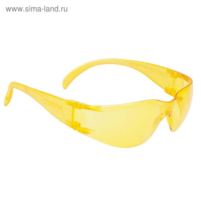 Защитные очки TRUPER LEN-SA-P, поликарбонат, УФ защита, защита от царапин, цвет янтарь - Фото 1