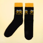 Носки "Пиво", чёрный, р-р 41-44 (27-29 см), 80% хл.,17% п/а, 3% эл. - фото 52418718