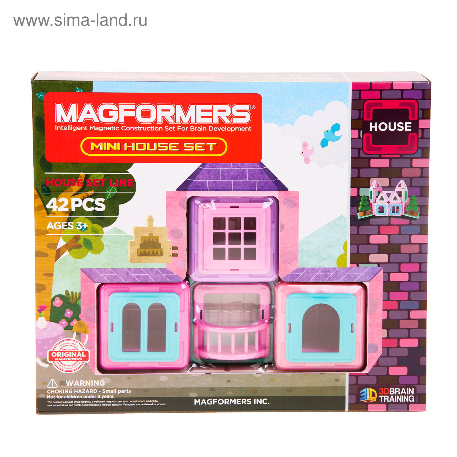Магнитный конструктор MAGFORMERS 705005 Mini House Set 42 (3115108