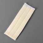 Насадка для плоской швабры на липучке, 32×10,5 см, микрофибра, цвет белый - Фото 2