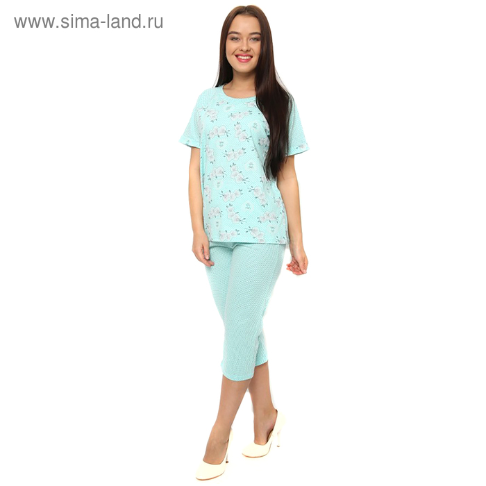 Пижама женская (футболка, бриджи) М47 МИКС, р-р 46   2155582 - Фото 1
