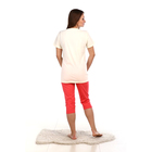 Пижама женская (футболка, бриджи) ПК190 цвет МИКС, р-р 46 - Фото 2