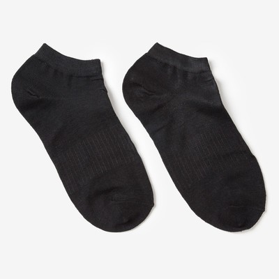 Носки женские укороченные, цвет чёрный, р-р 36-39