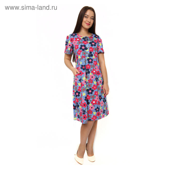 Платье женское М73 цвет МИКС, р-р 50 - Фото 1