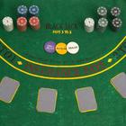 УЦЕНКА Покер, набор для игры (карты 2 колоды, фишки 200 шт, сукно 60х90см) - Фото 2