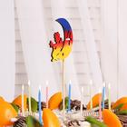 Топпер "Ангел" цифра 4, на подвесе + Свечи Дарим Красиво - Фото 3