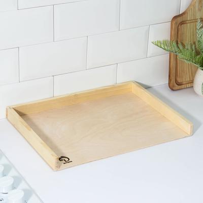 Доска с бортиком для пельменей и пирогов Доляна «Хозяюшка», 40×30×0.4 см, дерево