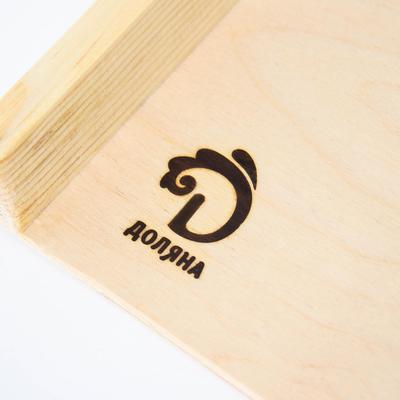Доска с бортиком для пельменей и пирогов Доляна «Хозяюшка», 40×30×0.4 см, дерево