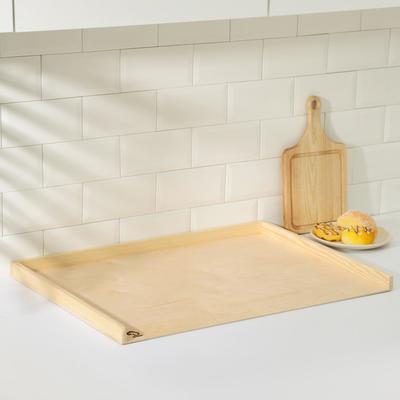 Доска с бортиком для пельменей и пирогов Доляна «Хозяюшка», 70×50×0.4 см, дерево