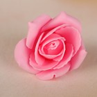 Набор цветков-бантов из фоамирана,  D=5 см, 4 шт,  розовый - Фото 2
