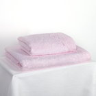 Комплект махровых полотенец BERHAMİS 50х90, 70х140 см, цвет розовый, бамбук - Фото 3