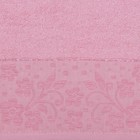 Полотенце DO&CO махр. жаккард 50*90 см SARDUNYA розовый хлопок 100%,440г/м - Фото 2