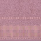 Полотенце DO&CO махр. жаккард 50*90 см TILSIM лиловый хлопок 100%,440г/м - Фото 2