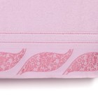 Полотенце DO&CO махр. жаккард 50*90 см FERZAN розовый хлопок 100%,440г/м - Фото 2