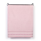 Полотенце DO&CO махр. жаккард 50*90 см PUANLI розовый хлопок 100%,440г/м - Фото 1