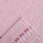 Полотенце DO&CO махр. жаккард 50*90 см PUANLI розовый хлопок 100%,440г/м - Фото 3