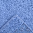 Полотенце DO&CO махр. жаккард 50*90 см HALKA голубой хлопок 100%,440г/м - Фото 3