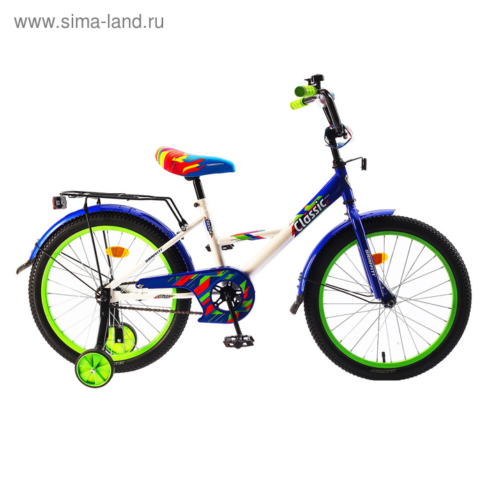 Велосипед 20" Graffiti Classic RUS, цвет белый/тёмно-синий - Фото 1