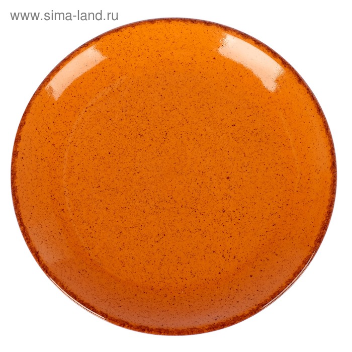 Тарелка d-16 см (оранжевая) - Фото 1
