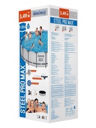 Бассейн каркасный Bestway Steel Pro MAX 56462, 549×122 см, фильтр-насос, лестница, тент, круглый - Фото 14
