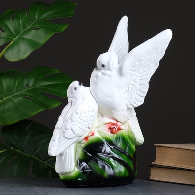 Копилка для денег «Два голубя», гипс, 37 см