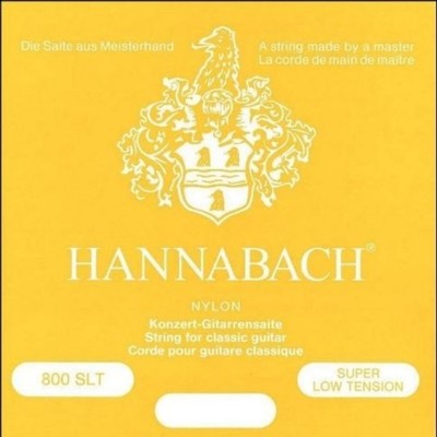 Струны для классической гитары Hannabach 800SLT Yellow SILVER PLATED нейлон/посеребренные