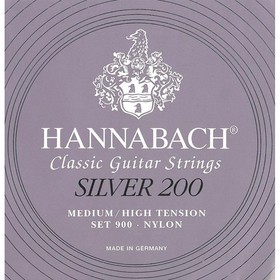 Струны для классической гитары Hannabach 900MHT SILVER 200 нейлон/посеребренные